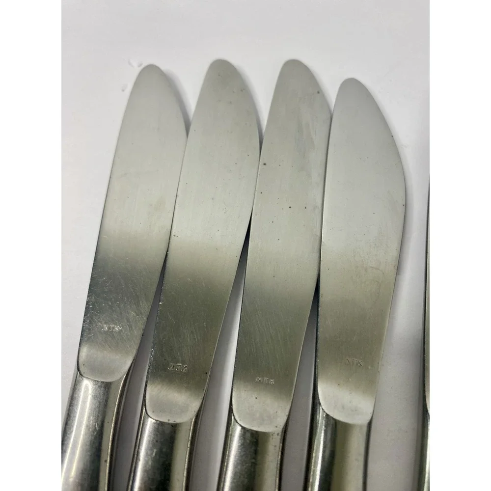 Noritake Stainless Fantasy 7 Dinner Knives 8 1/4